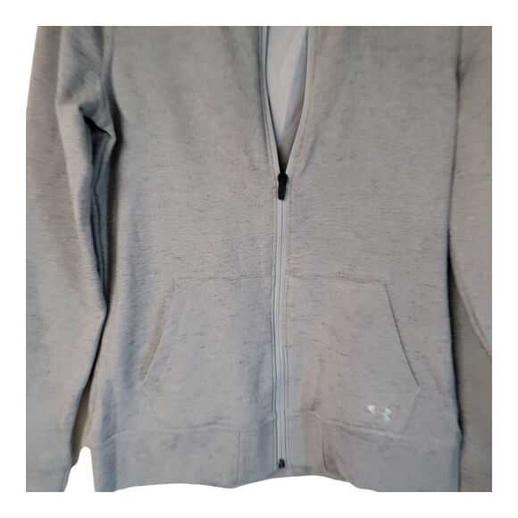 UNDER ARMOUR Golf Jacket Cold Gear Full Zip Gray Small Petite - Picture 3 of 6